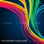 Colorful Curves Abstract Background